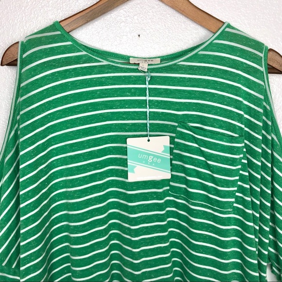 SOLD • Umgee • Green Striped Sunny Escape Dress - Picture 3 of 8